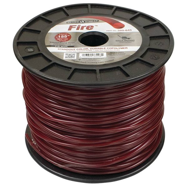 Stens New 380-645 Fire Trimmer Line For Size 5 Lbs., Shape Round, Diameter 0.155 In. 380-645